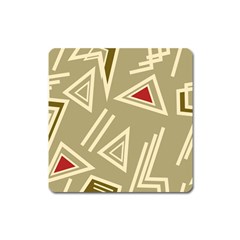 Abstract Pattern Geometric Backgrounds   Square Magnet by Eskimos