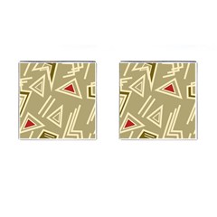 Abstract Pattern Geometric Backgrounds   Cufflinks (square) by Eskimos