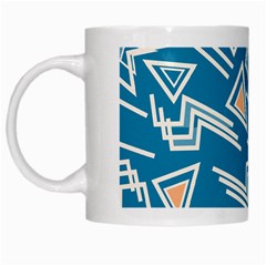 Abstract Pattern Geometric Backgrounds   White Mugs by Eskimos