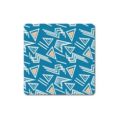 Abstract Pattern Geometric Backgrounds   Square Magnet by Eskimos