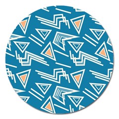 Abstract Pattern Geometric Backgrounds   Magnet 5  (round) by Eskimos