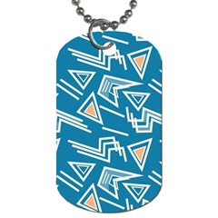 Abstract Pattern Geometric Backgrounds   Dog Tag (two Sides) by Eskimos