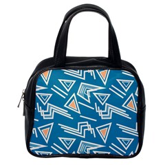 Abstract Pattern Geometric Backgrounds   Classic Handbag (one Side) by Eskimos