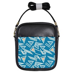 Abstract Pattern Geometric Backgrounds   Girls Sling Bag by Eskimos