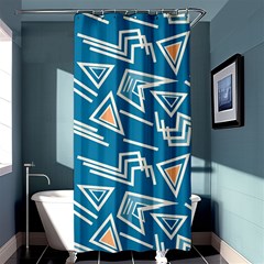 Abstract Pattern Geometric Backgrounds   Shower Curtain 36  X 72  (stall)  by Eskimos