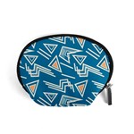 Abstract pattern geometric backgrounds   Accessory Pouch (Small) Front