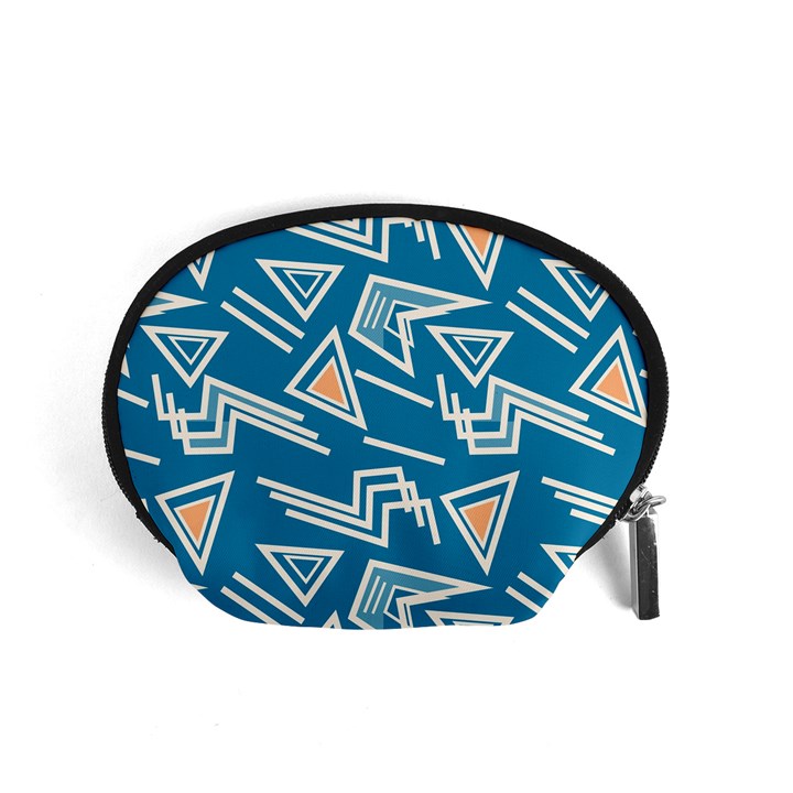 Abstract pattern geometric backgrounds   Accessory Pouch (Small)