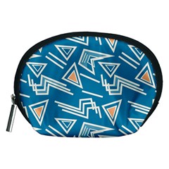 Abstract Pattern Geometric Backgrounds   Accessory Pouch (medium) by Eskimos