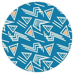 Abstract Pattern Geometric Backgrounds   Round Trivet