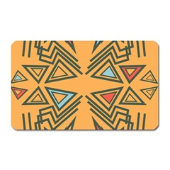 Abstract Pattern Geometric Backgrounds   Magnet (rectangular) by Eskimos