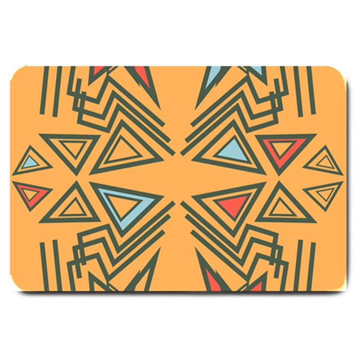 Abstract pattern geometric backgrounds   Large Doormat 