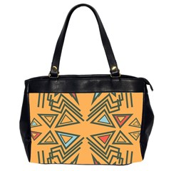 Abstract Pattern Geometric Backgrounds   Oversize Office Handbag (2 Sides)