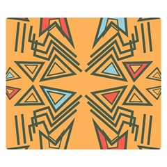 Abstract Pattern Geometric Backgrounds   Double Sided Flano Blanket (small)  by Eskimos