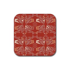 Abstract Pattern Geometric Backgrounds   Rubber Coaster (square) by Eskimos