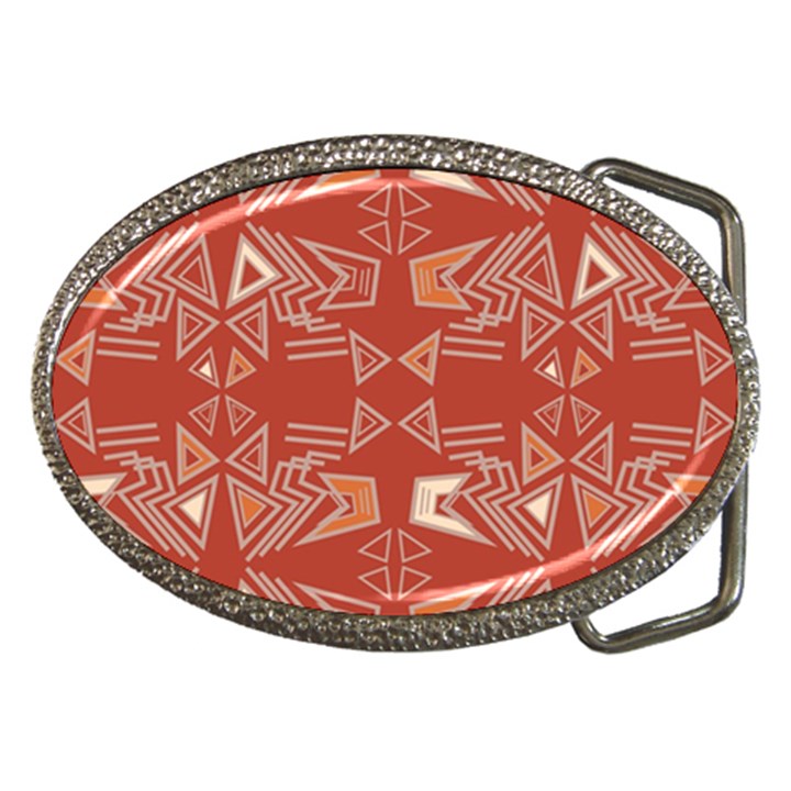 Abstract pattern geometric backgrounds   Belt Buckles