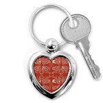 Abstract pattern geometric backgrounds   Key Chain (Heart) Front