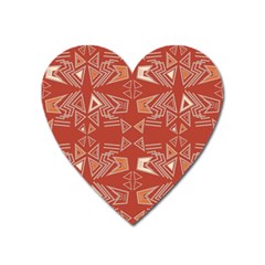 Abstract pattern geometric backgrounds   Heart Magnet