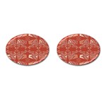 Abstract pattern geometric backgrounds   Cufflinks (Oval) Front(Pair)