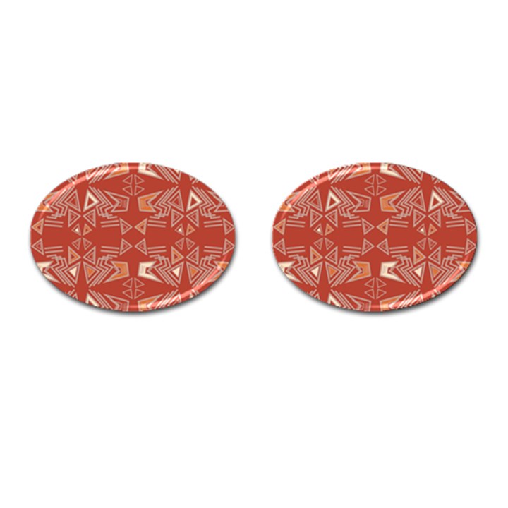 Abstract pattern geometric backgrounds   Cufflinks (Oval)