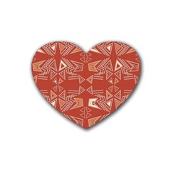 Abstract pattern geometric backgrounds   Rubber Heart Coaster (4 pack)