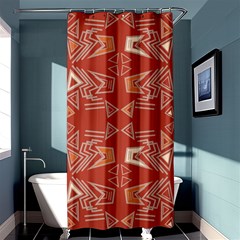 Abstract Pattern Geometric Backgrounds   Shower Curtain 36  X 72  (stall)  by Eskimos