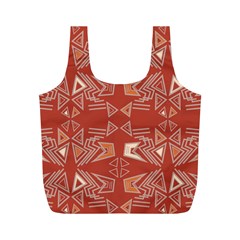 Abstract Pattern Geometric Backgrounds   Full Print Recycle Bag (m) by Eskimos