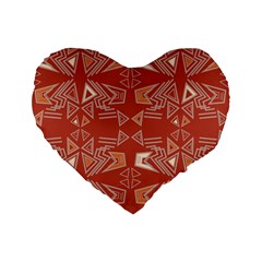 Abstract pattern geometric backgrounds   Standard 16  Premium Flano Heart Shape Cushions