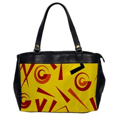 Abstract Pattern Geometric Backgrounds   Oversize Office Handbag by Eskimos