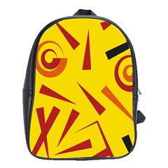 Abstract Pattern Geometric Backgrounds   School Bag (xl) by Eskimos