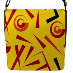 Abstract Pattern Geometric Backgrounds   Flap Closure Messenger Bag (s) by Eskimos