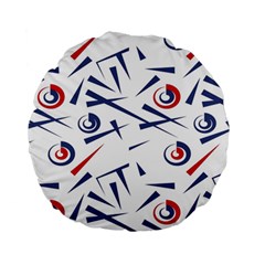 Abstract Pattern Geometric Backgrounds   Standard 15  Premium Round Cushions by Eskimos