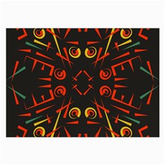 Abstract Pattern Geometric Backgrounds   Large Glasses Cloth by Eskimos