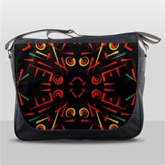 Abstract Pattern Geometric Backgrounds   Messenger Bag by Eskimos