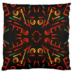 Abstract Pattern Geometric Backgrounds   Large Cushion Case (one Side) by Eskimos