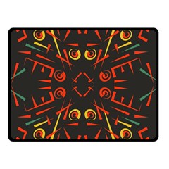 Abstract Pattern Geometric Backgrounds   Double Sided Fleece Blanket (small)  by Eskimos