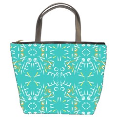 Abstract Pattern Geometric Backgrounds   Bucket Bag by Eskimos