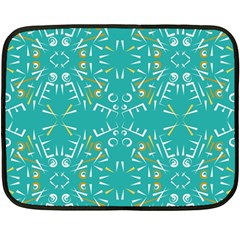 Abstract Pattern Geometric Backgrounds   Fleece Blanket (mini) by Eskimos