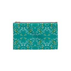 Abstract Pattern Geometric Backgrounds   Cosmetic Bag (small) by Eskimos