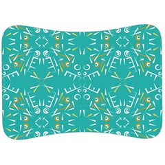 Abstract Pattern Geometric Backgrounds   Velour Seat Head Rest Cushion by Eskimos