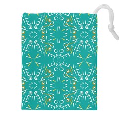 Abstract Pattern Geometric Backgrounds   Drawstring Pouch (5xl) by Eskimos