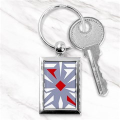 Abstract Pattern Geometric Backgrounds   Key Chain (rectangle) by Eskimos