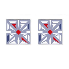 Abstract Pattern Geometric Backgrounds   Cufflinks (square) by Eskimos