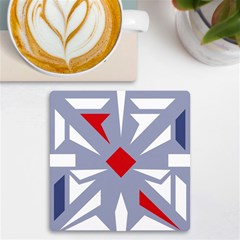 Abstract Pattern Geometric Backgrounds   Uv Print Square Tile Coaster  by Eskimos