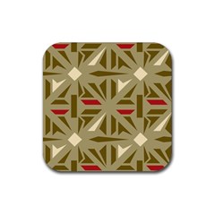 Abstract Pattern Geometric Backgrounds   Rubber Coaster (square) by Eskimos