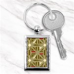 Abstract pattern geometric backgrounds   Key Chain (Rectangle) Front