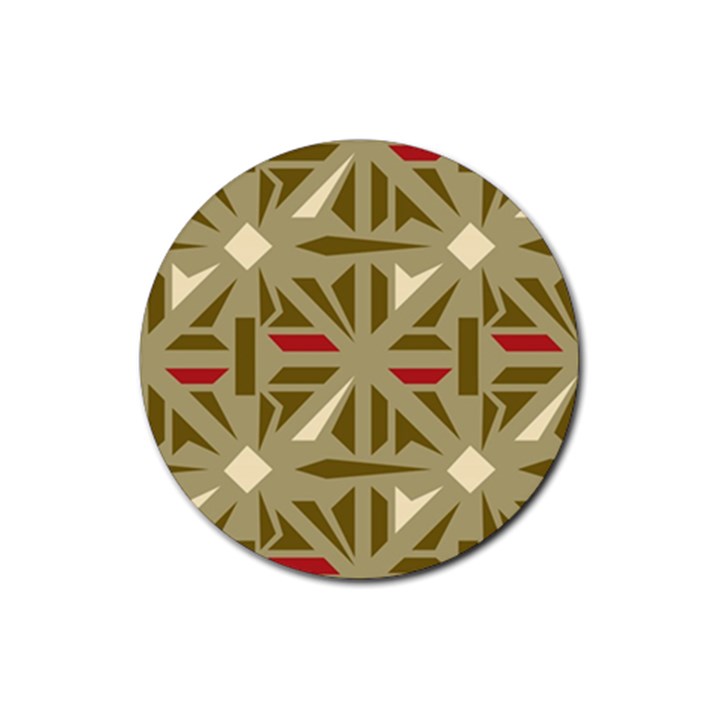 Abstract pattern geometric backgrounds   Rubber Round Coaster (4 pack)