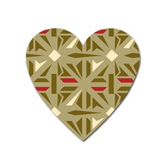 Abstract Pattern Geometric Backgrounds   Heart Magnet by Eskimos