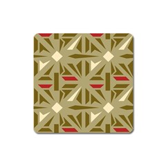 Abstract Pattern Geometric Backgrounds   Square Magnet by Eskimos