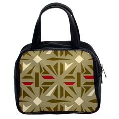 Abstract Pattern Geometric Backgrounds   Classic Handbag (two Sides) by Eskimos