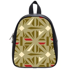 Abstract Pattern Geometric Backgrounds   School Bag (small) by Eskimos